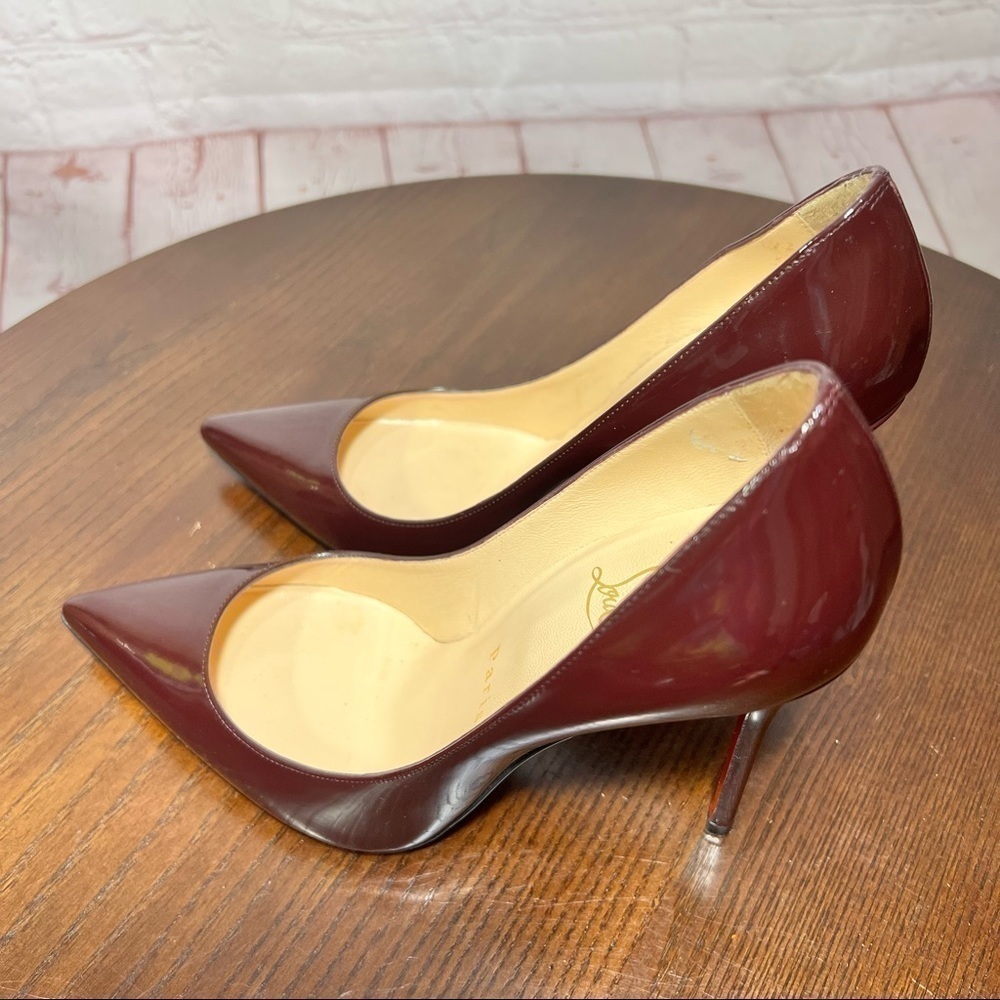 CHRISTIAN LOUBOUTINS Pigalle Deep red wine 36.5 - Picture 7 of 13